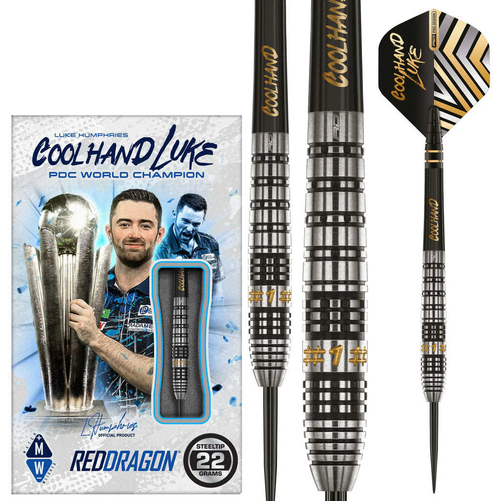 RED DRAGON - Luke Humphries Prestige Darts - 90% Tungsten - 24g