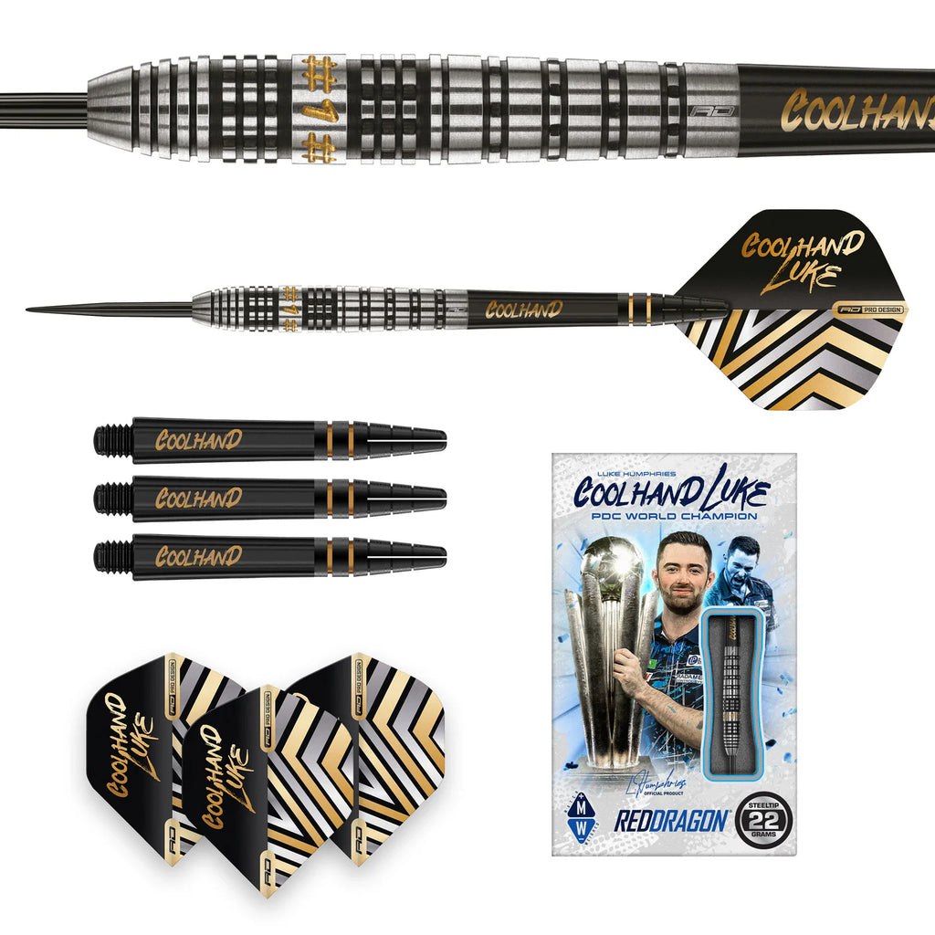 RED DRAGON - Luke Humphries Prestige Darts - 90% Tungsten - 23g