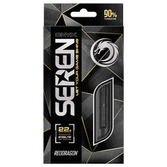 RED DRAGON - Seren 1 Onyx Black Darts - 90% Tungsten - 24g