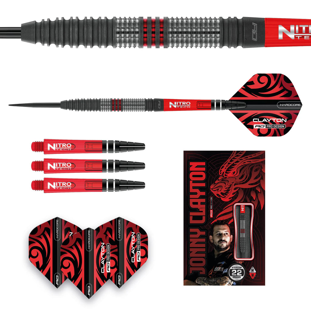 RED DRAGON - Jonny Clayton Hiraeth Darts - 90% Tungsten - 23g