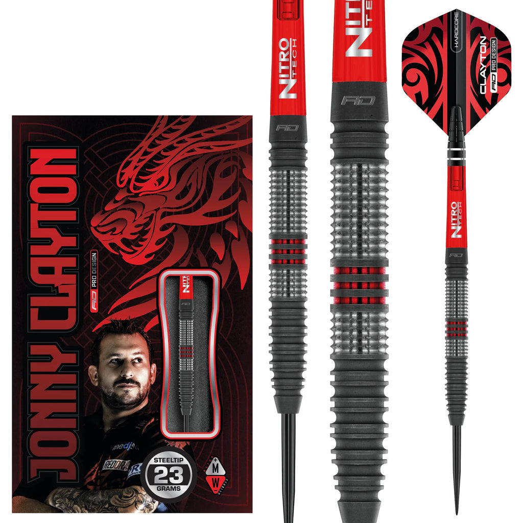 RED DRAGON - Jonny Clayton Hiraeth Darts - 90% Tungsten - 23g