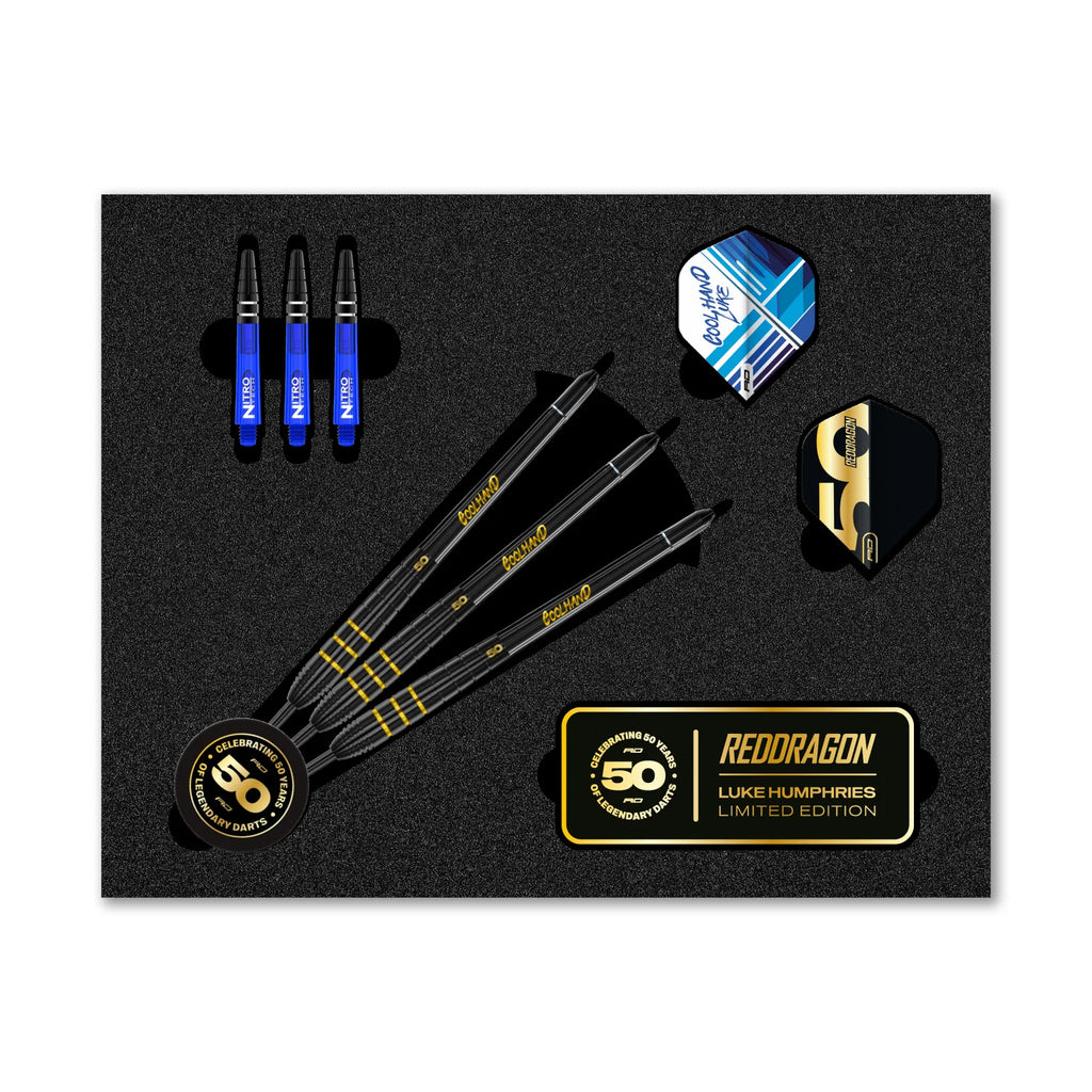 RED DRAGON - Luke Humphries 50 YEARS Player Edition Darts - 90% Tungsten - 22g