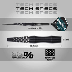 RED DRAGON - CONNOR SCUTT Darts - 90% Tungsten - 22g