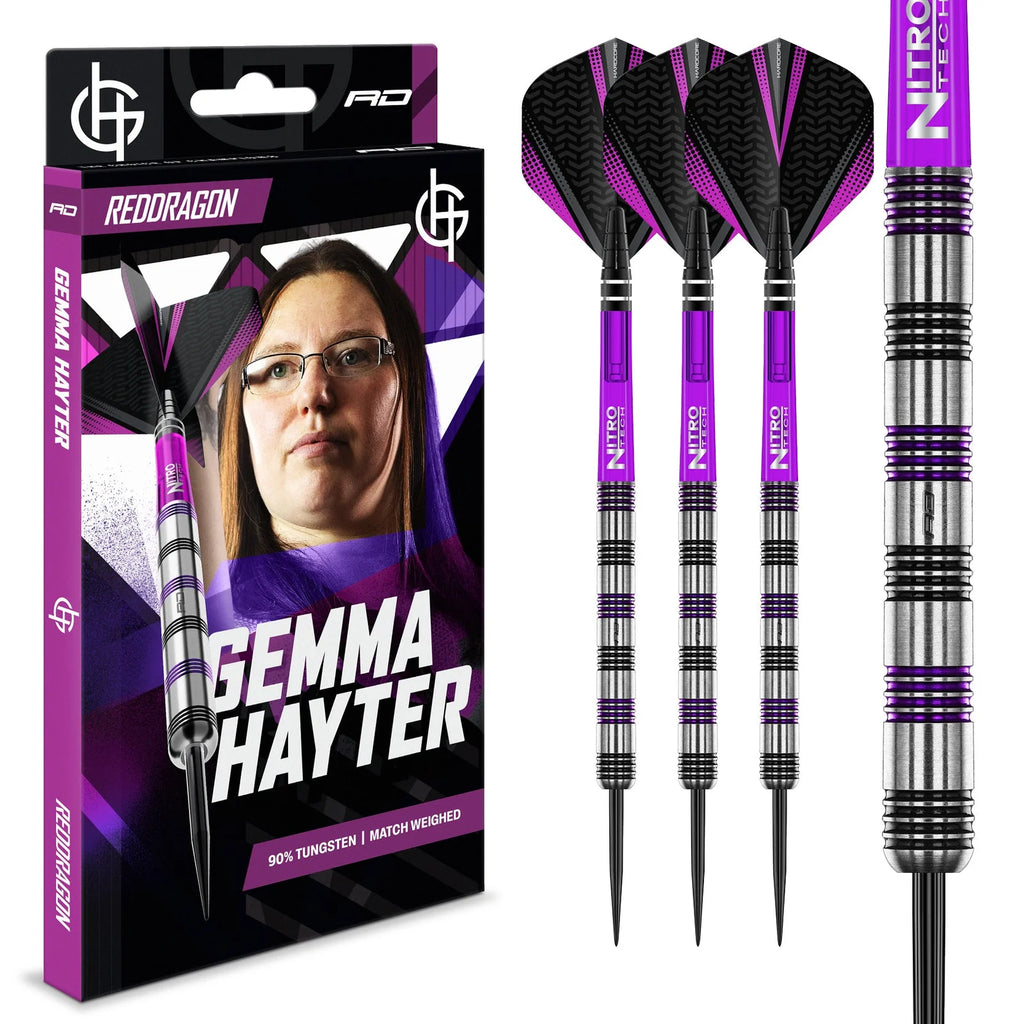RED DRAGON - GEMMA HAYTER Darts - 90% Tungsten - 22g