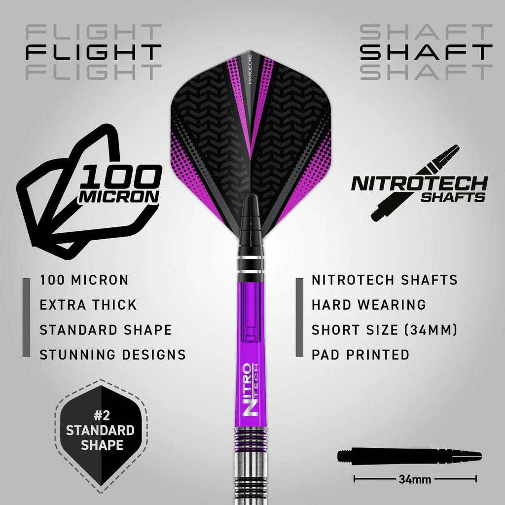 RED DRAGON - GEMMA HAYTER Darts - 90% Tungsten - 22g
