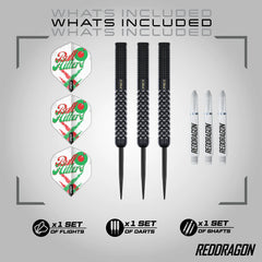 RED DRAGON - BULLHITTERS Darts - BLACK PVD - 90% Tungsten - 23g