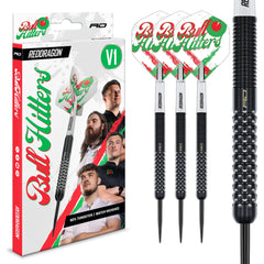 RED DRAGON - BULLHITTERS Darts - BLACK PVD - 90% Tungsten - 23g