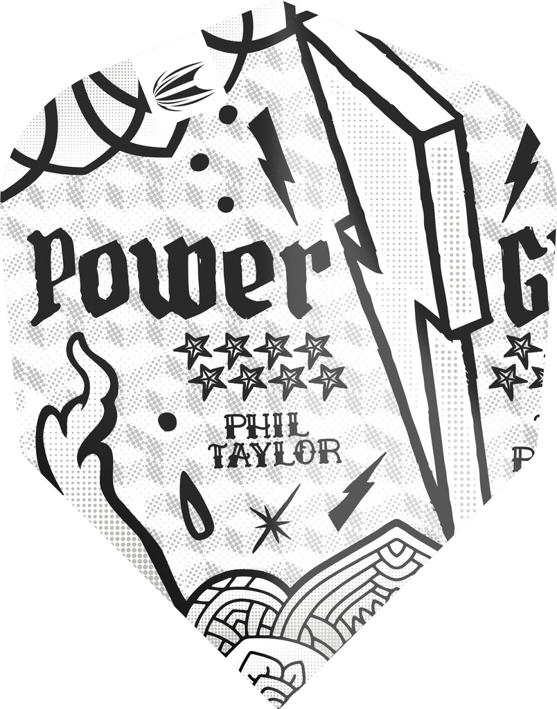 TARGET - Phil Taylor Power Ink Flights - Multipack - NO6 Size - 100 Micron