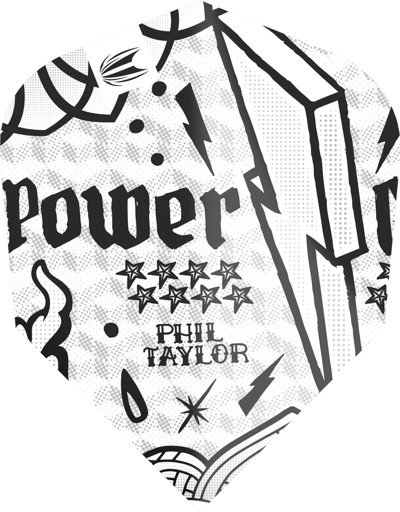 TARGET - Phil Taylor Power Ink Flights - Multipack - TEN-X Size - 100 Micron