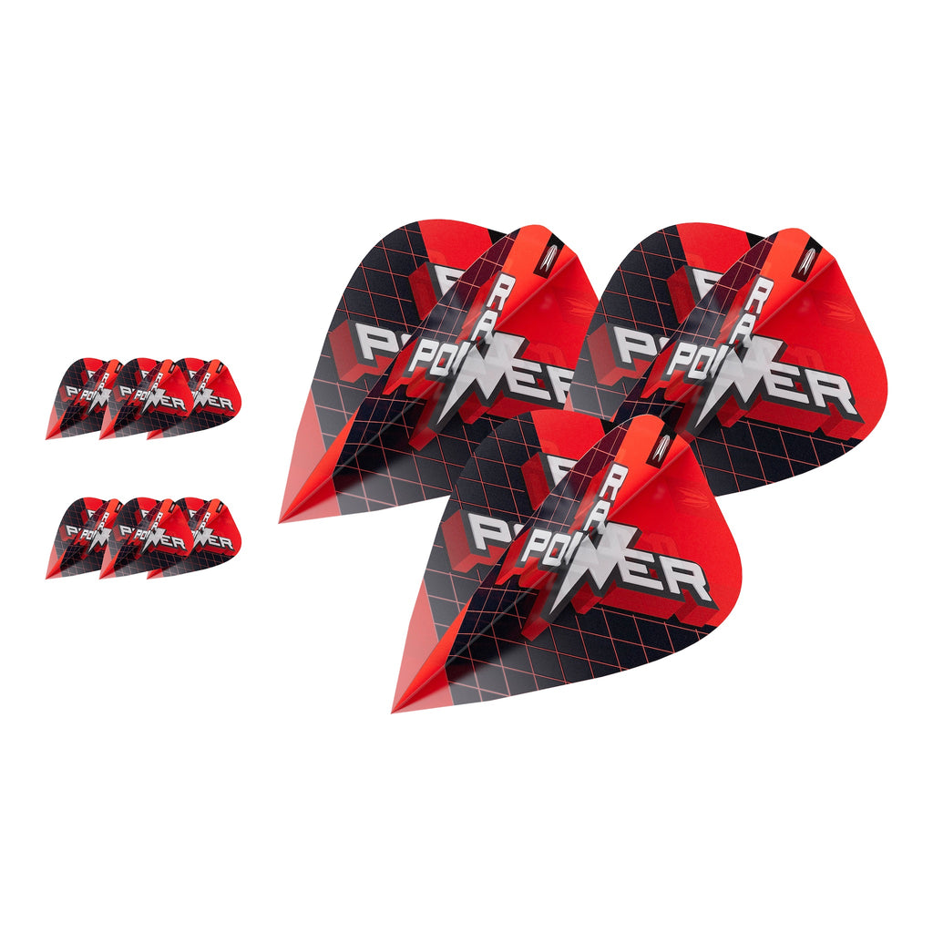 TARGET - Phil Taylor Raw Power GEN11 Flights - Multipack - Kite Size - 100 Micron