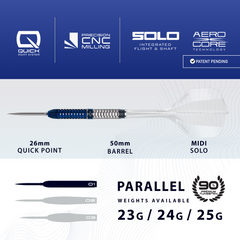 HARROWS - 24g Geo 01 Quick Point Darts - 90% Tungsten