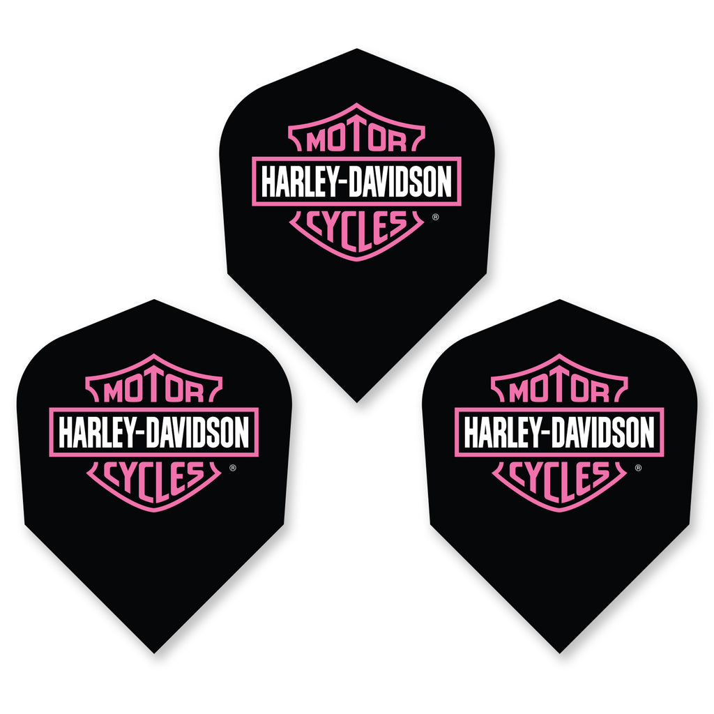 HARLEY DAVIDSON - Official Licensed Dart Flights - PINK - Standard Size - 100 Micron