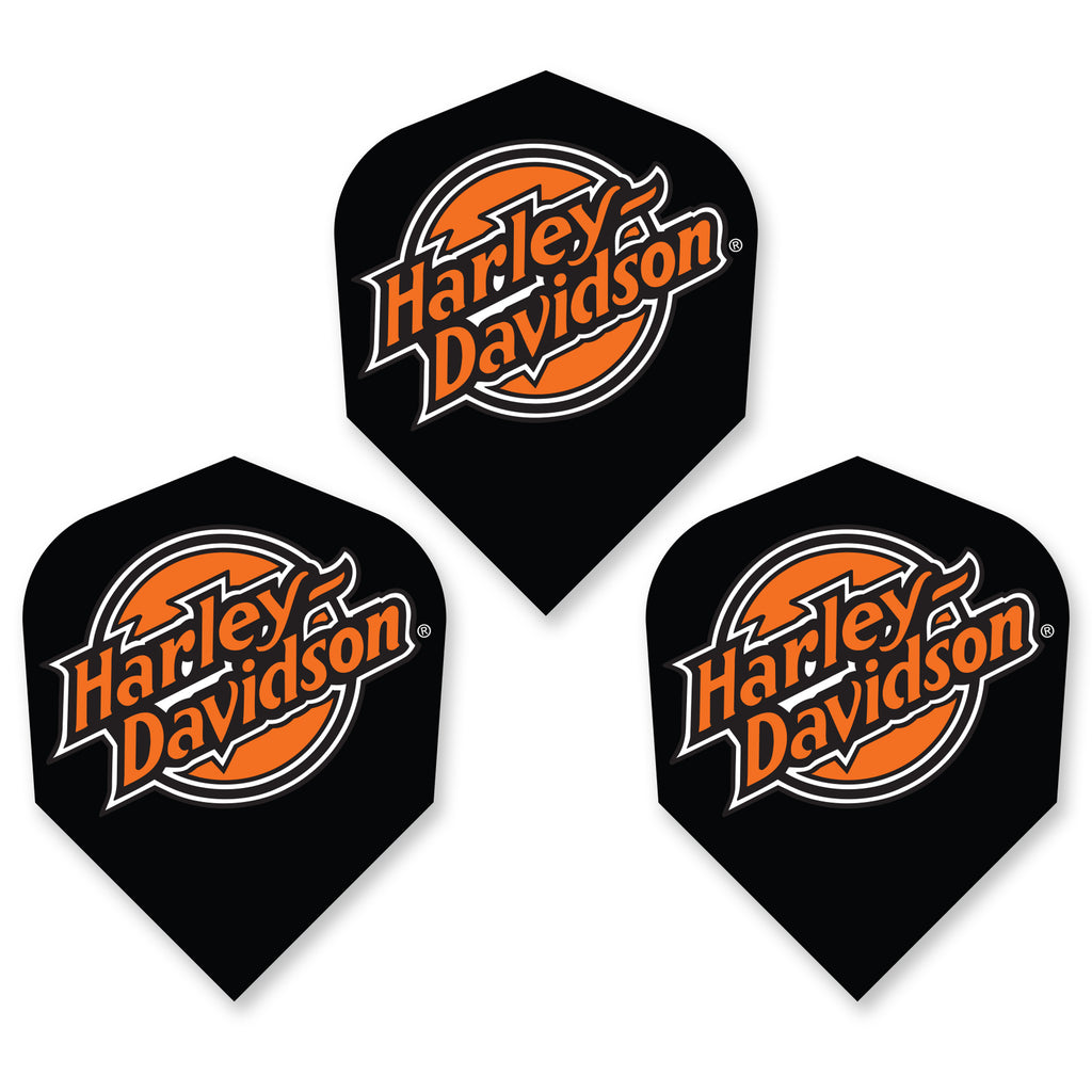 HARLEY DAVIDSON - Official Licensed Dart Flights - HD ORANGE - Standard Size - 100 Micron