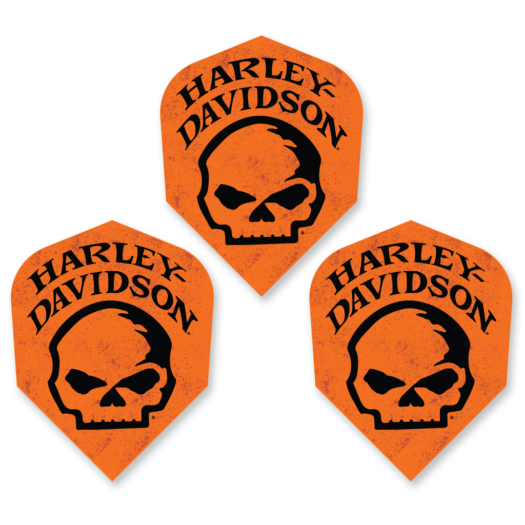 HARLEY DAVIDSON - Official Licensed Dart Flights - WILLIE G ORANGE - Standard Size - 100 Micron