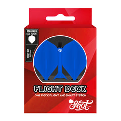 SHOT - FLIGHT DECK - ONE PIECE Dart and Flight System - BLUE