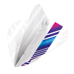 WINMAU - Prism Delta White Blue Purple Flights - Kite Shape