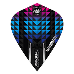 WINMAU - Prism Alpha Black Blue Purple Flights - Kite Shape