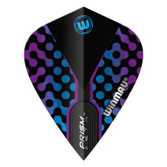 WINMAU - Prism Zeta Blue Black Purple Flights - Kite Shape