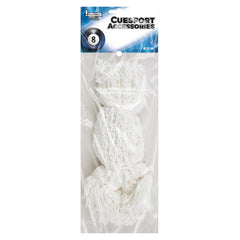 6 x Ball Pockets - White Cotton Mesh 8"