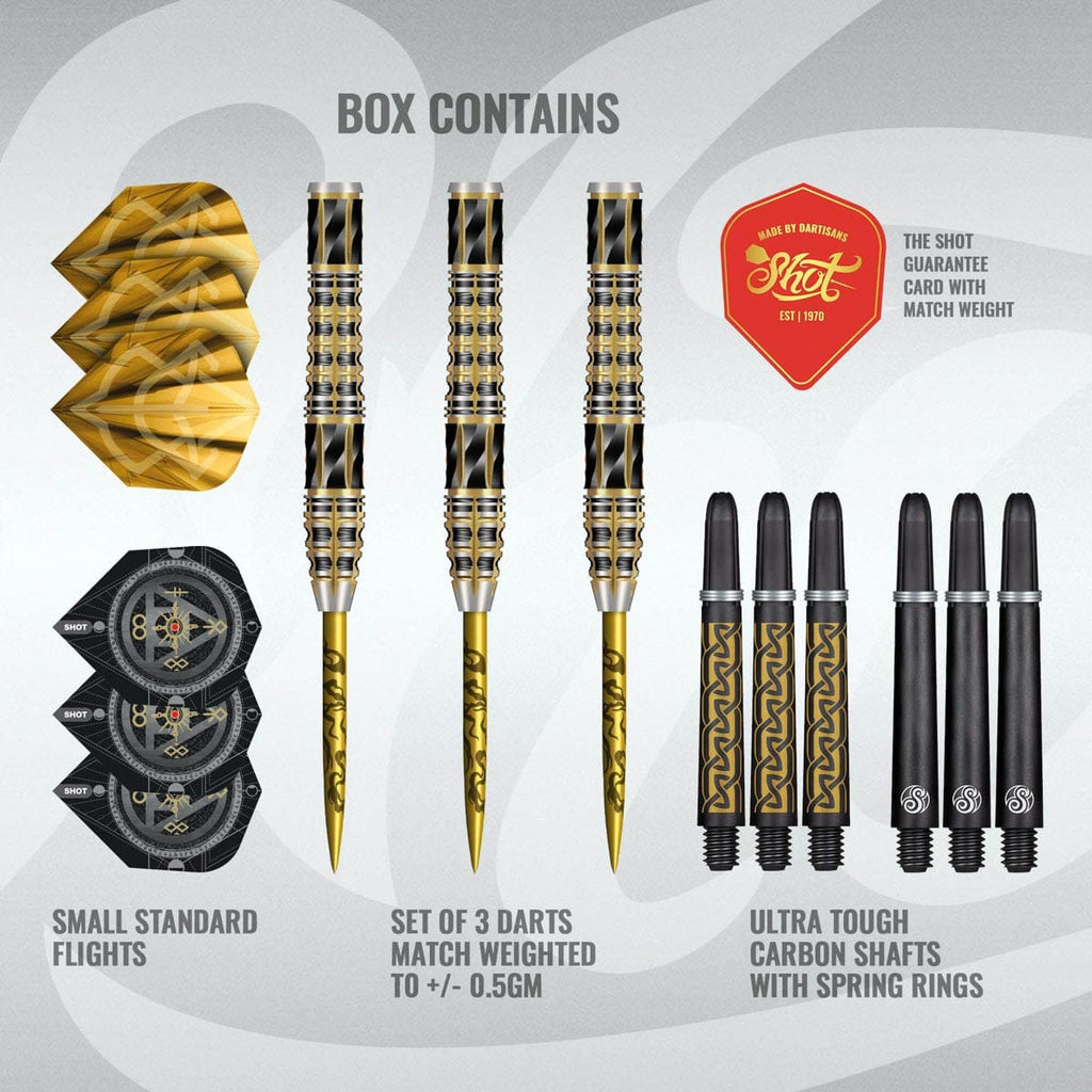 SHOT - 25g - Alchemy Auro - 95% Tungsten - Steel Tip Darts