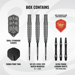 SHOT - Goths WULFAZ Dart Set - 90% Tungsten - Turbo Point - 23g