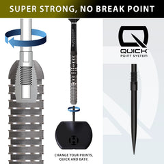 HARROWS - CHIZZY S4 QUICK POINTDarts - 90% Tungsten - 24g