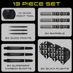 HARROWS - CHIZZY S4 QUICK POINTDarts - 90% Tungsten - 24g