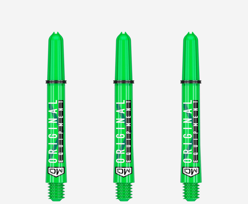 DART WORLD - Clinch Darts Shafts 3PK - LIME GREEN