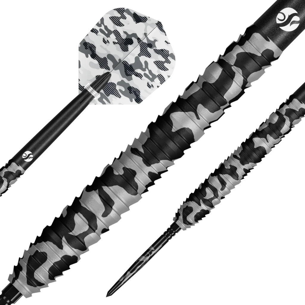SHOT - 25g - Camo POLAR Turbo Point Darts Set - 90% Tungsten