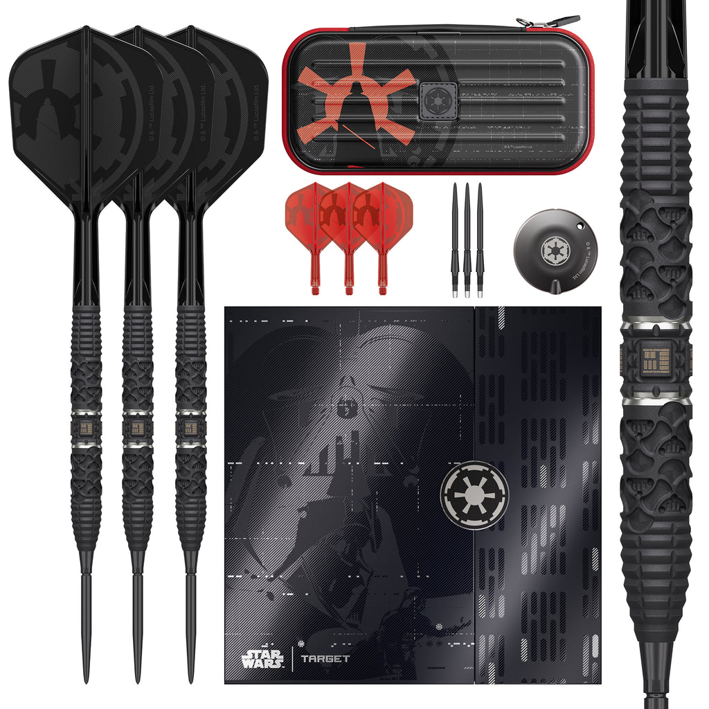 PRE ORDER FOR 11/11/25 - TARGET x STAR WARS - 26g - Darth Vader - Steel Tip Swiss Point - 95% Tungsten Darts