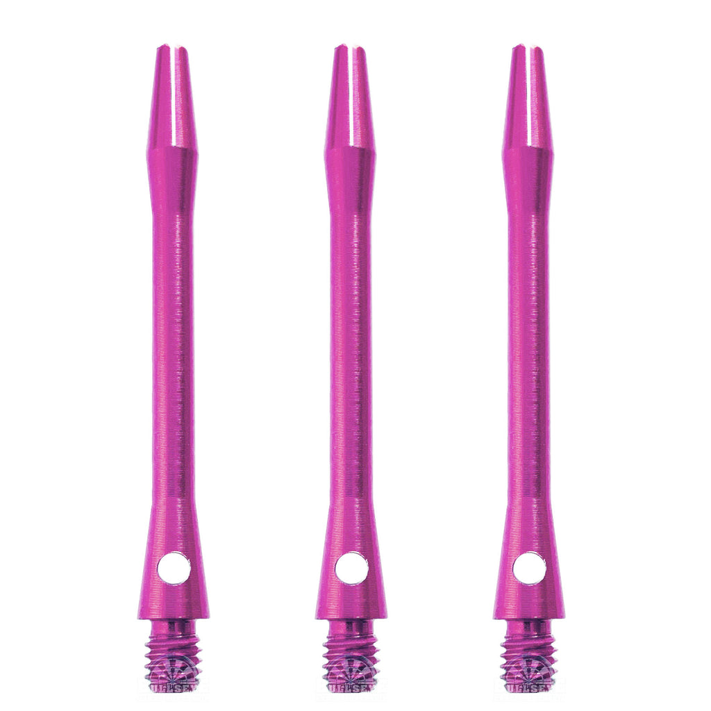 DESIGNA - Aluminium Dart Shafts - MEDIUM PINK 47mm