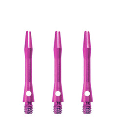 DESIGNA - Aluminium Dart Shafts - SHORT PINK 47mm