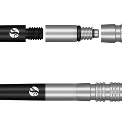 SHOT - SHAFT SPINNER - TITANIUM - SILVER or BLACK