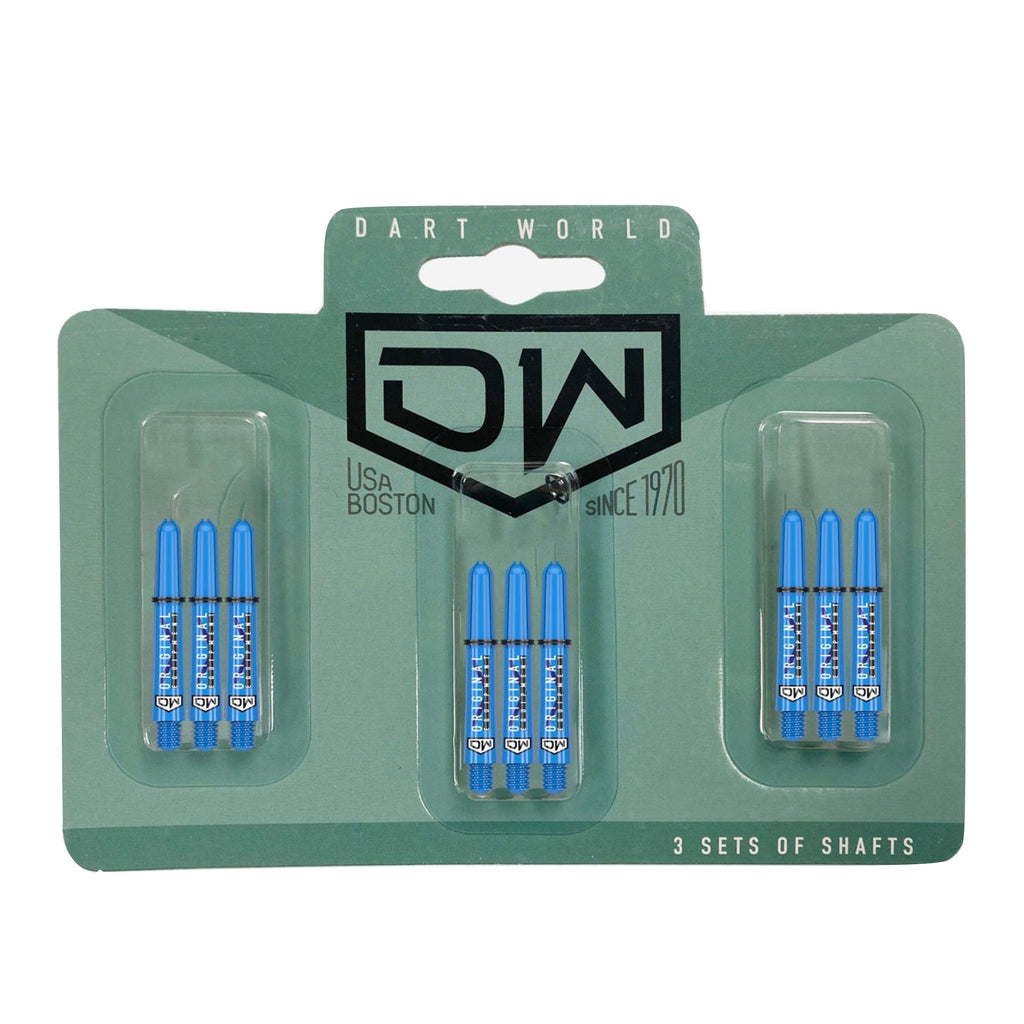 DART WORLD - Clinch Darts Shafts 3PK - BLUE