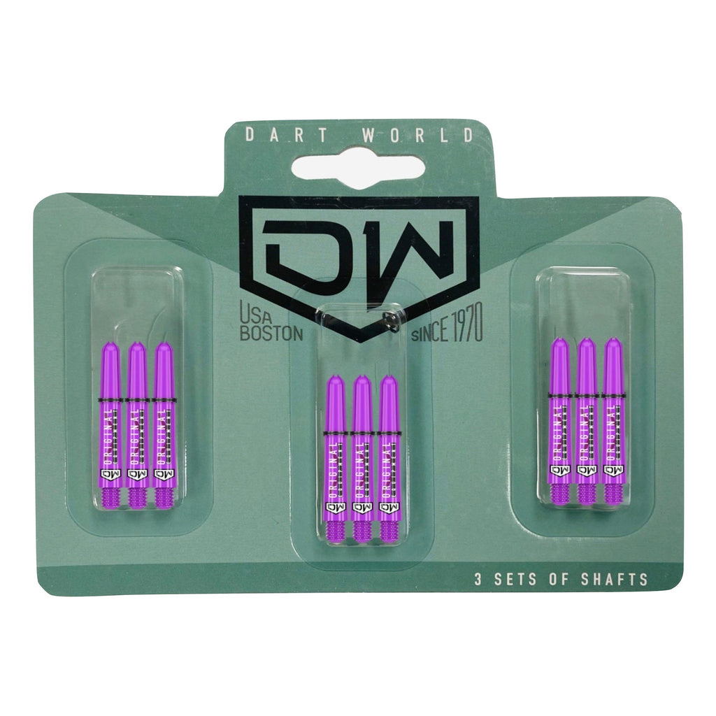 DART WORLD - Clinch Darts Shafts 3PK - PURPLE