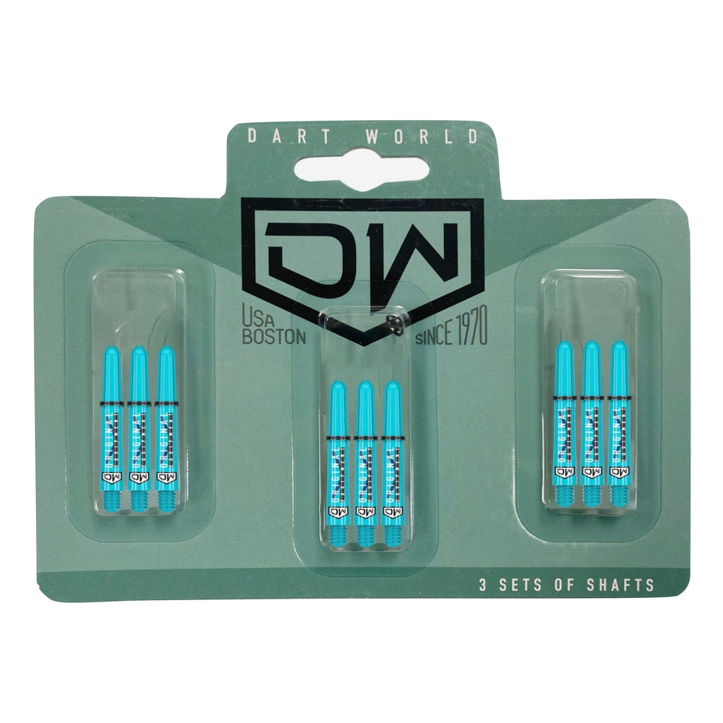 DART WORLD - Clinch Darts Shafts 3PK - TEAL