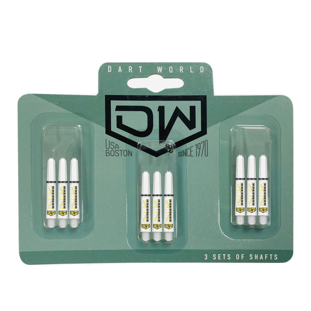 DART WORLD - Clinch Darts Shafts 3PK - WHITE