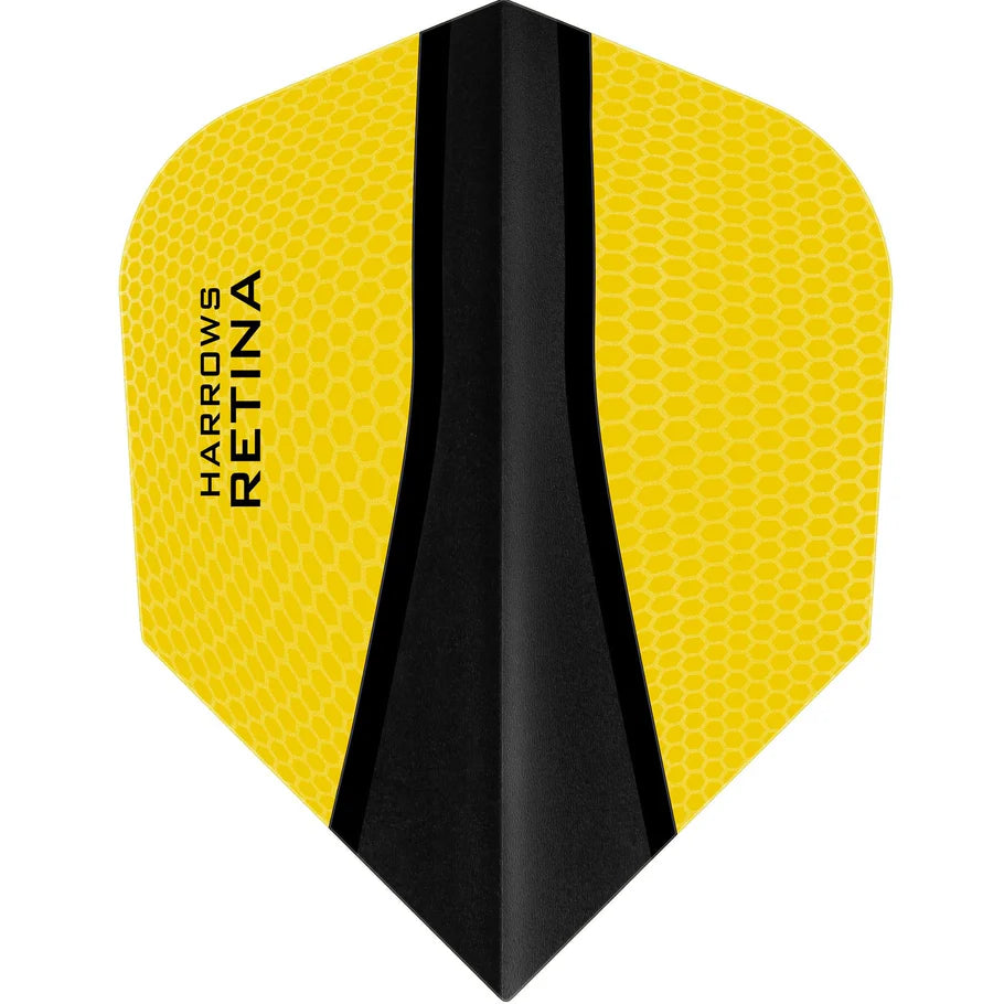 HARROWS - RETINA X - Extra Strong 100 Micron Flights - YELLOW