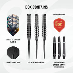 SHOT - 23g - Gnarly RIPPAH Turbo Point Dart Set - 90% Tungsten