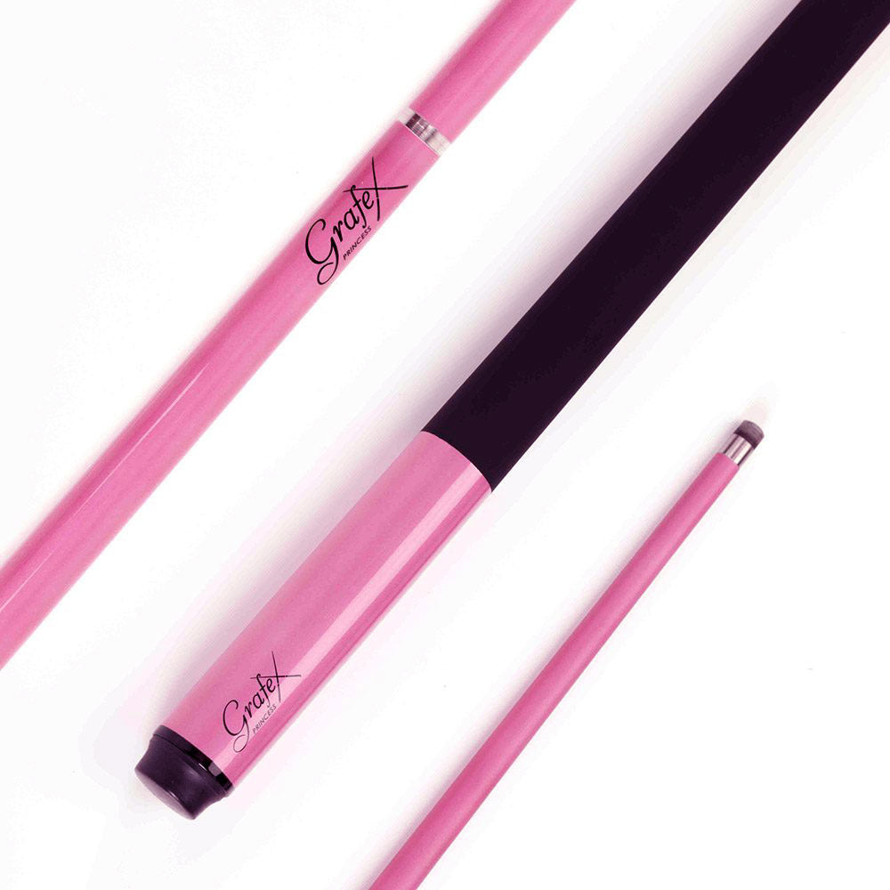 GRAFEX - Graphite Tournament 57 Inch Pool Cue - 18oz - 9mm Tip - PINK