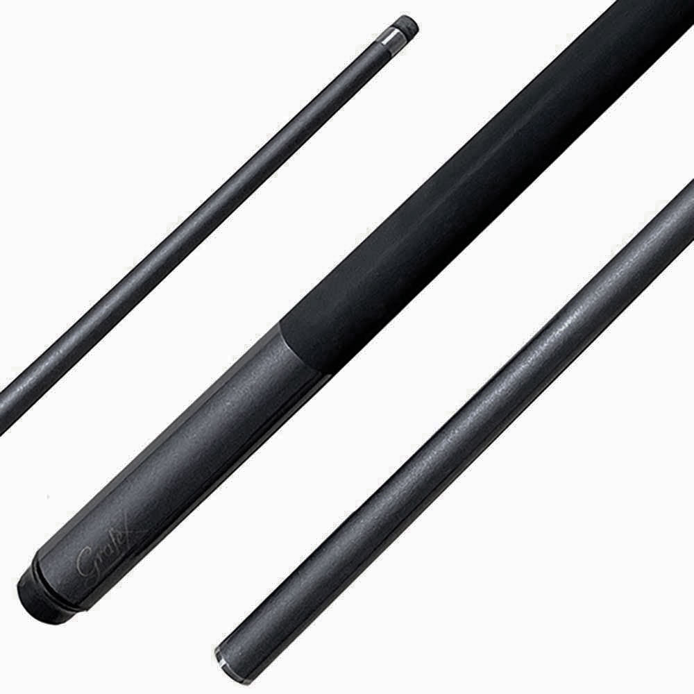 GRAFEX - Graphite Tournament 57 Inch Pool Cue - 18oz - 9mm Tip - GREY