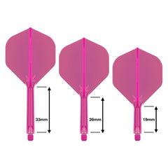 TARGET - K-FLEX All-In-One Moulded Flights NO2 Size - Neon Pink