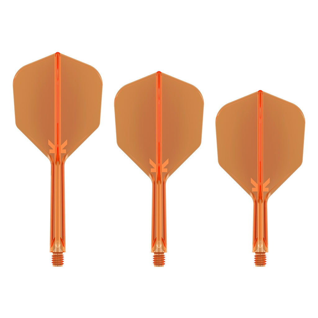 TARGET - K-FLEX All-In-One Moulded Flights NO6 Size - Neon Orange