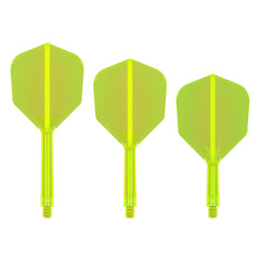 TARGET - K-FLEX All-In-One Moulded Flights NO6 Size - Neon Yellow