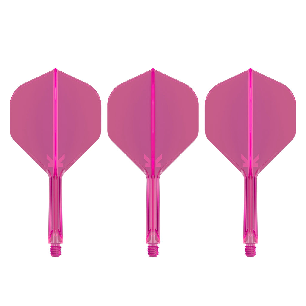 TARGET - K-FLEX All-In-One Moulded Flights NO2 Size - Neon Pink