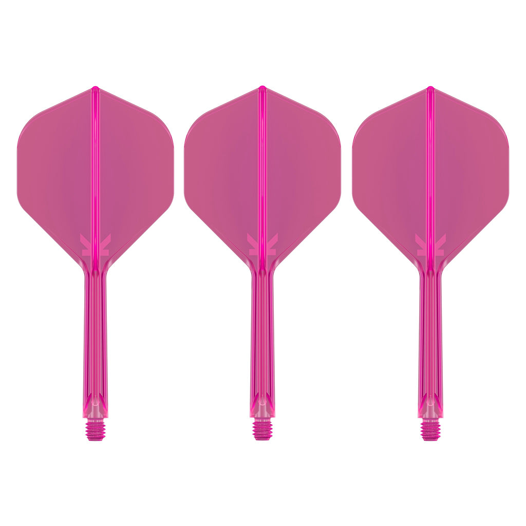 TARGET - K-FLEX All-In-One Moulded Flights NO2 Size - Neon Pink