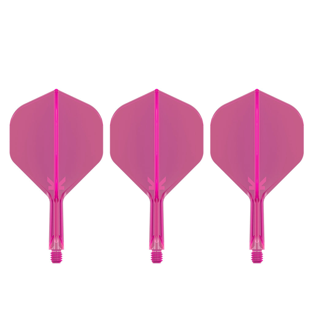 TARGET - K-FLEX All-In-One Moulded Flights NO2 Size - Neon Pink