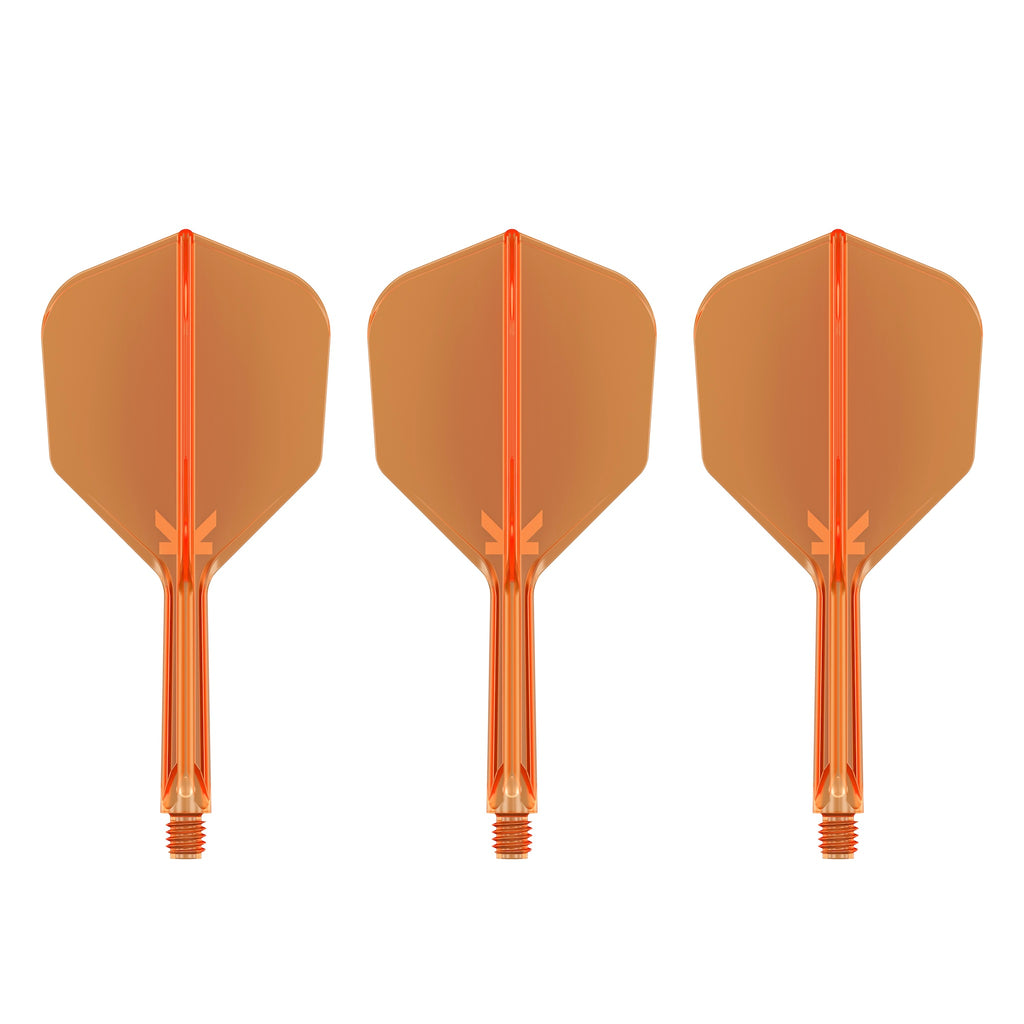 TARGET - K-FLEX All-In-One Moulded Flights NO6 Size - Neon Orange