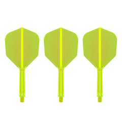 TARGET - K-FLEX All-In-One Moulded Flights NO6 Size - Neon Yellow