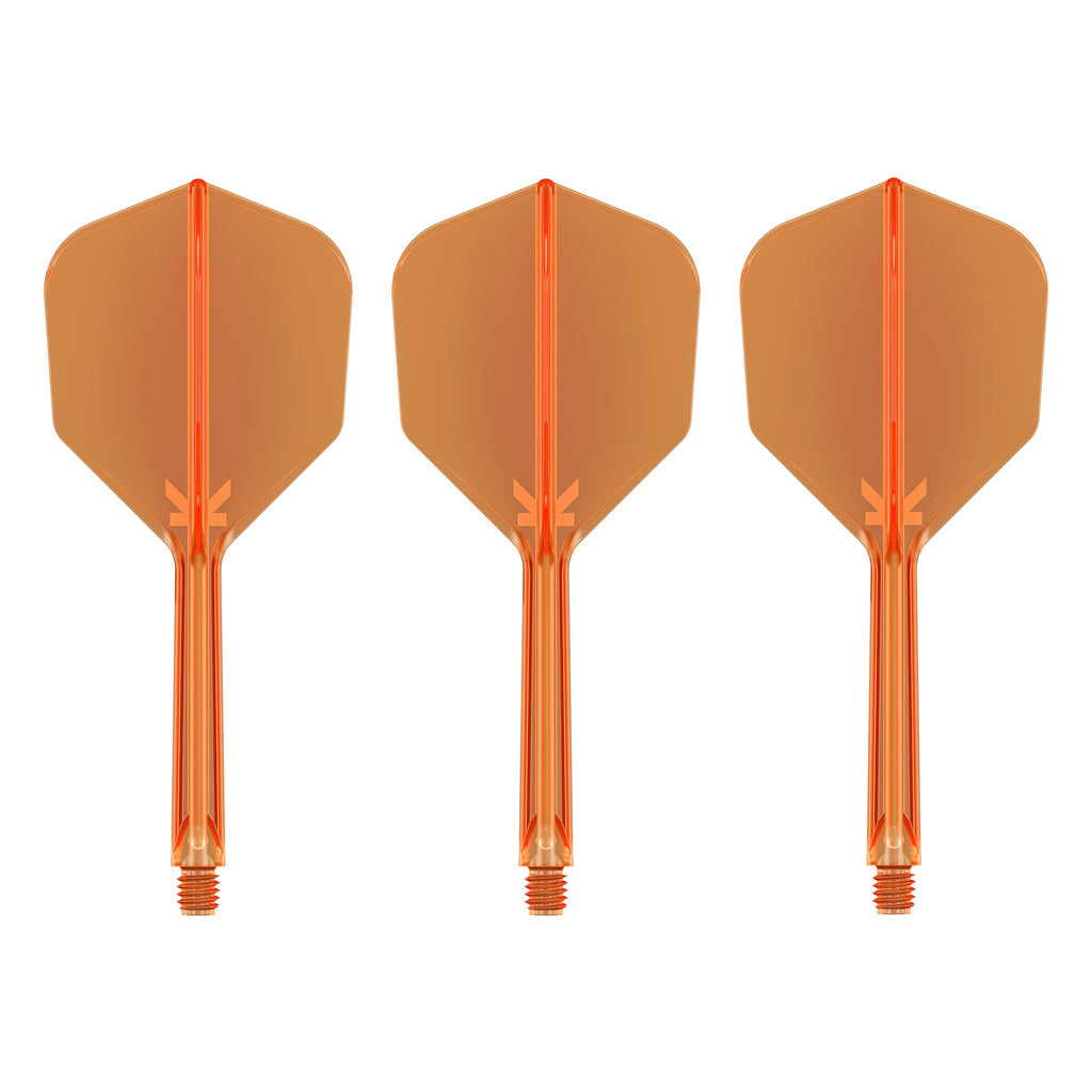 TARGET - K-FLEX All-In-One Moulded Flights NO6 Size - Neon Orange